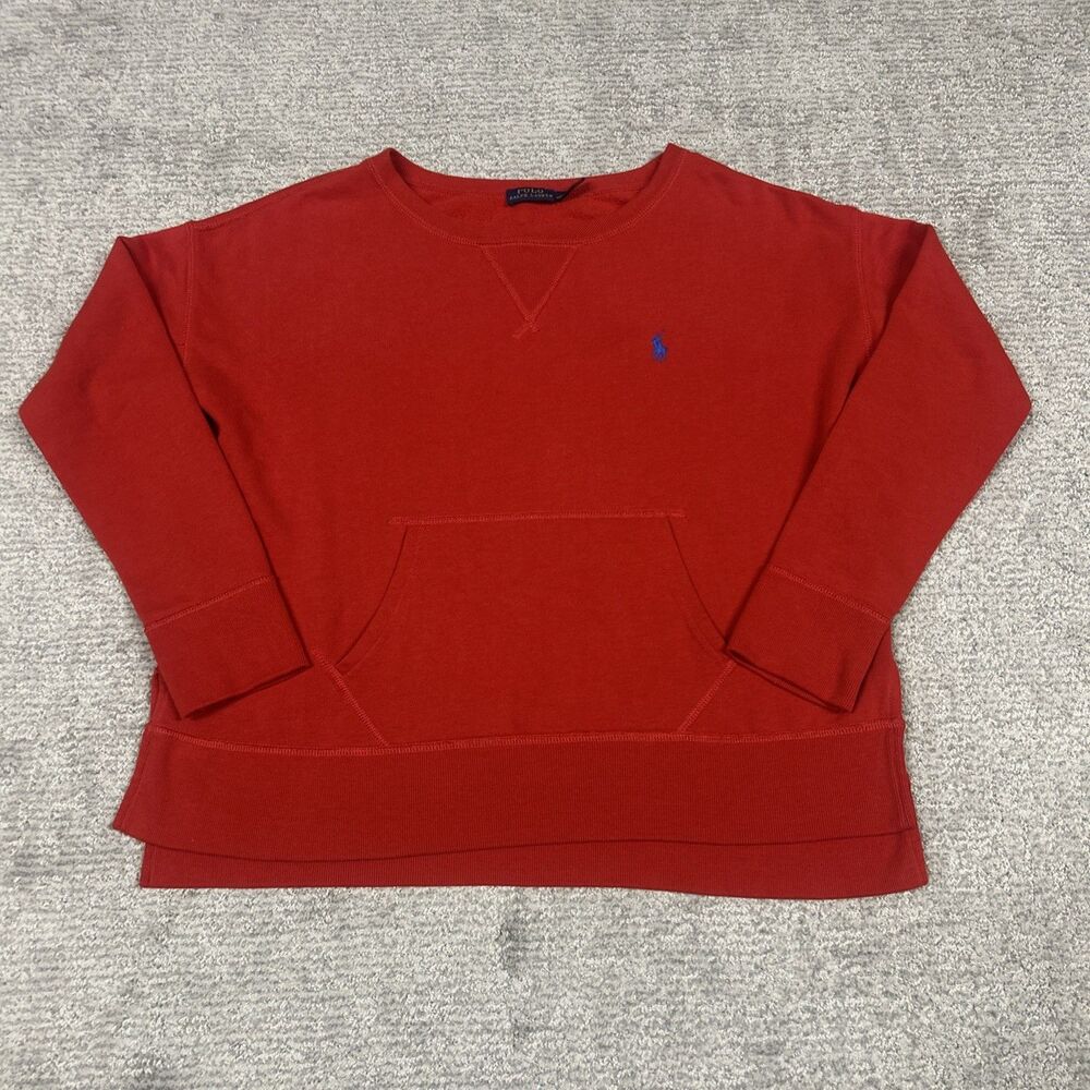 Polo Ralph Lauren Sweatshirt Womens Small Pony Fleece Pullover Crewneck